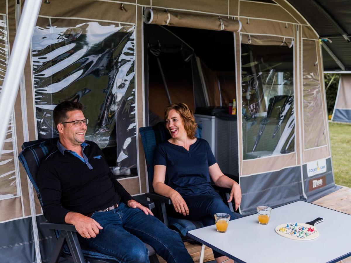 Nice Tent Lodge On A Campsite, Bordering The Forest, Luxembourg At 27 Km Medernach Bagian luar foto