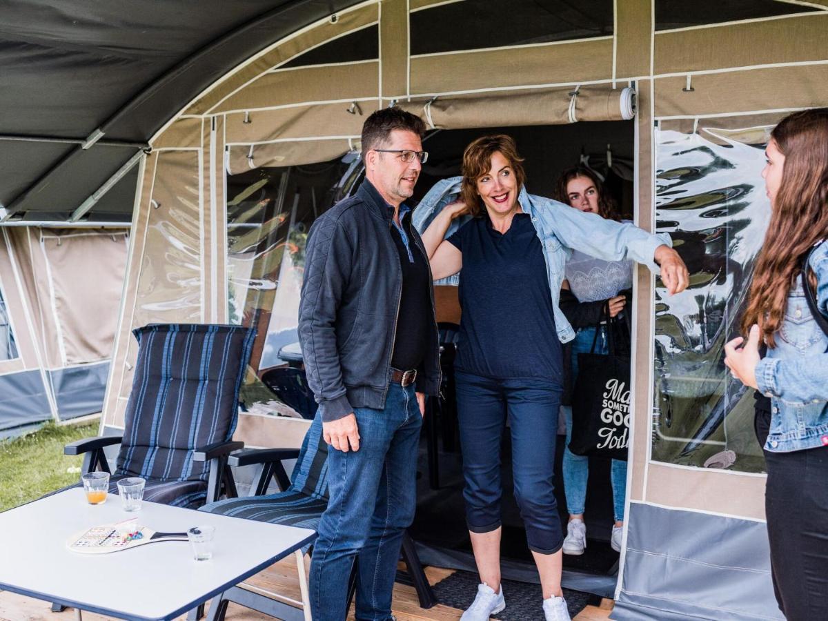 Nice Tent Lodge On A Campsite, Bordering The Forest, Luxembourg At 27 Km Medernach Bagian luar foto